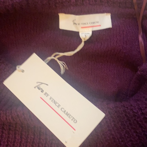 Two By Vince Camuto 567 Perfect Plum Star Power Sweater NWT - Picture 7 of 7